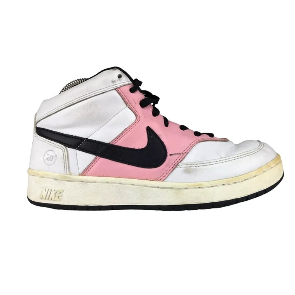 Nike Womens White 308444 101 Lace Up Activewear Basketball Shoes Size US 9